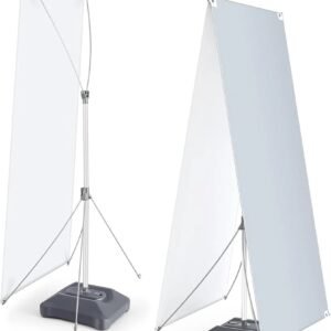 double sided banner white